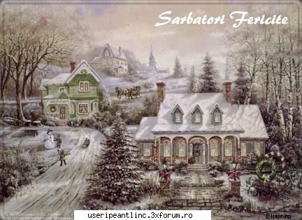 cu ocazia sfintelor sarbatori de iarna va doresc pace si liniste in sanatate si sa petreceti timp
